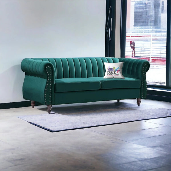 Royal Fabric 3 Seater Sofa Couch - Sofa - CRUZ INTERNATIONAL - Furniture Store