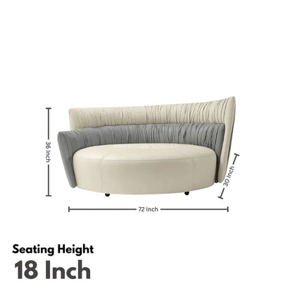 Modern 3 Seater Round Comfortable Sofa