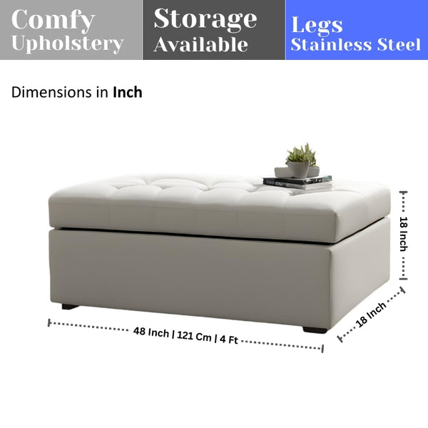 Luxurious Wooden Bench with Upholstery - Ottoman - CRUZ INTERNATIONAL - Furniture Store