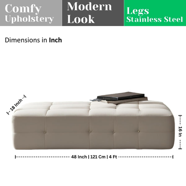 Minimalist Wooden Bench for Modern Homes - Ottoman - CRUZ INTERNATIONAL - Furniture Store