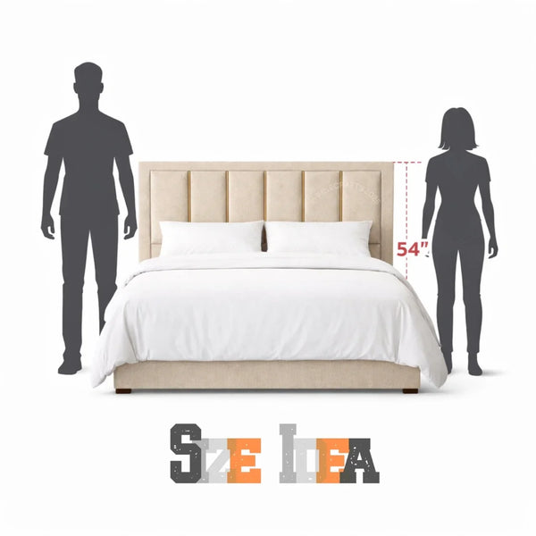 Floor Standing Upholstered Bed Headboard Only - headboard - CRUZ INTERNATIONAL - Furniture Store