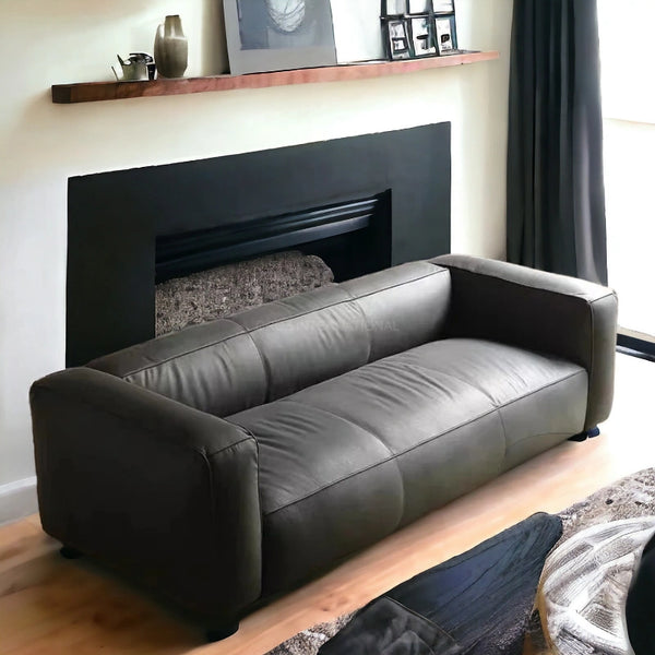 Modern Button Tufted Design 3 Seater Fabric Sofa - Table - CRUZ INTERNATIONAL - Furniture Store
