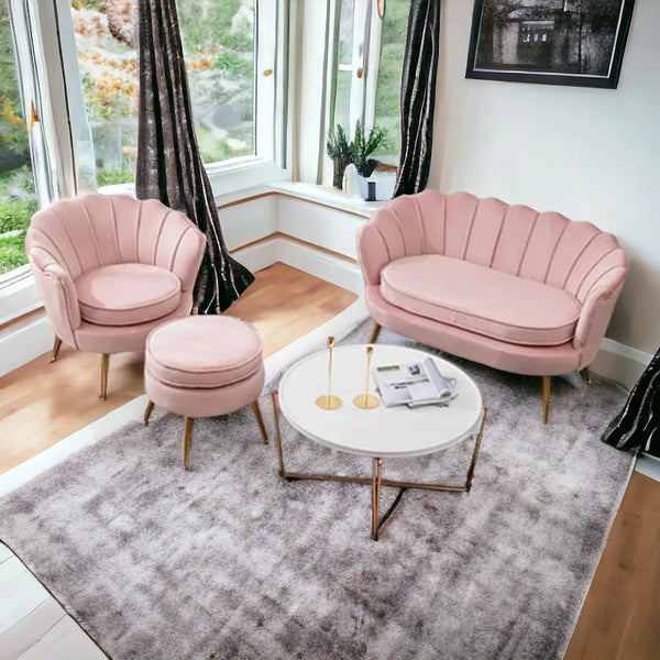 Modern Cute Look 3 Seater Fabric Sofa for Home - - CRUZ INTERNATIONAL - Furniture Store