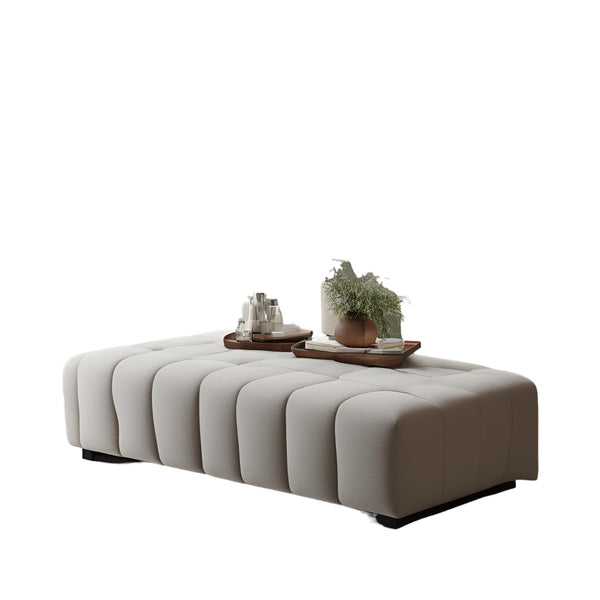 Luxury Wooden Bench with Velvet Cushion - Ottoman - CRUZ INTERNATIONAL - Furniture Store