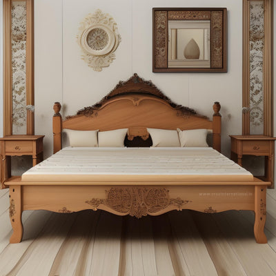 Maharaja Carving Serena Bed CRUZ INTERNATIONAL
