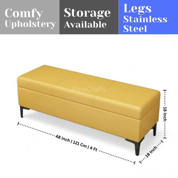 Elegant Velvet Settee, Bench & Storage Ottoman - - CRUZ INTERNATIONAL - Furniture Store