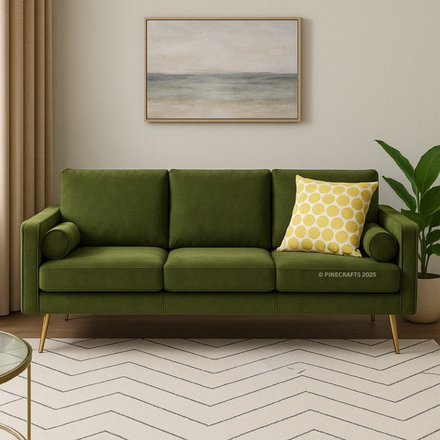Soothing Seat Velvet Sofa