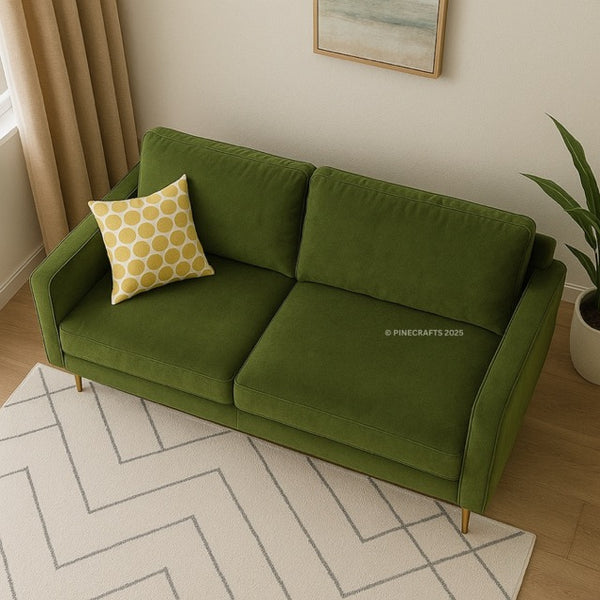 Soothing Seat Velvet Sofa - Sofa - CRUZ INTERNATIONAL - Furniture Store