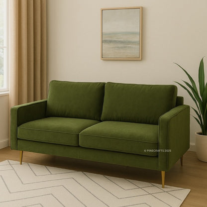 Soothing Seat Velvet Sofa