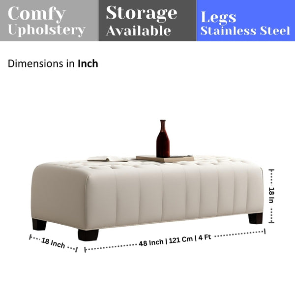 Farmhouse Comfort Wooden Bench - Ottoman - CRUZ INTERNATIONAL - Furniture Store