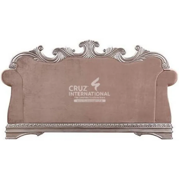 Luxury Rosegold Carved 3 Seaters Sofa CRUZ INTERNATIONAL