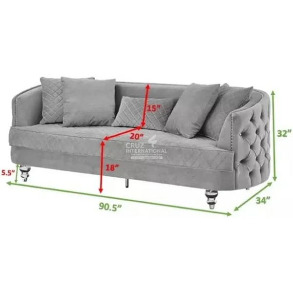 Modern Mariana Santiago Sofa CRUZ INTERNATIONAL
