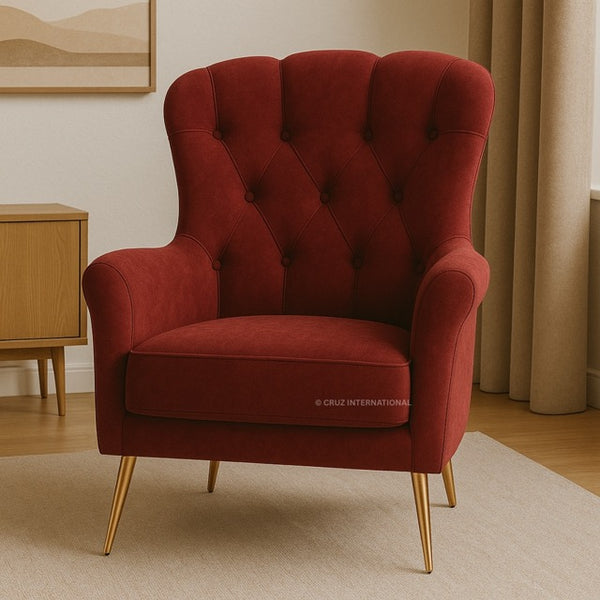 Comfort Highback Chair - Living Room Chair - CRUZ INTERNATIONAL - Furniture Store