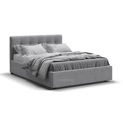 Heritage Solid Wood Upholstered Bed