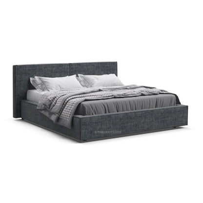 Luxury Velvet Upholstered Wooden Bed