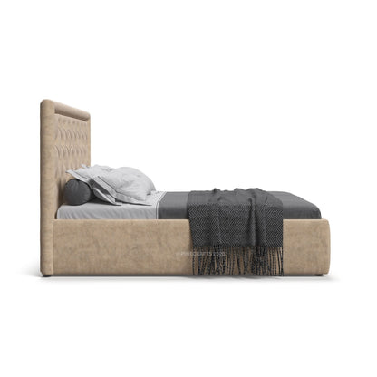 Luxury Upholstered Wooden Bed
