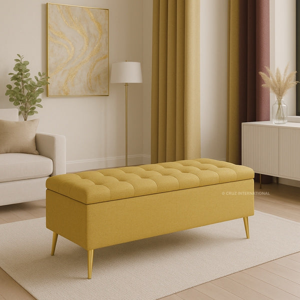 Premium Bench & Ottoman | Solid Wood - Settee & Diwaan - CRUZ INTERNATIONAL - Furniture Store