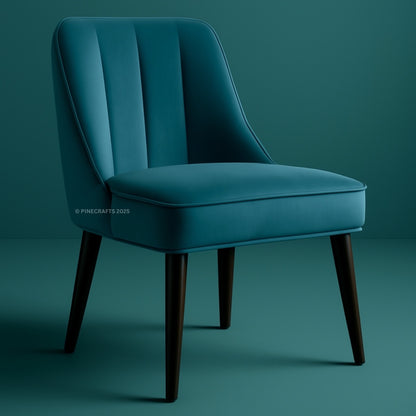 Premium Velvet Dining Chair – Wooden Frame