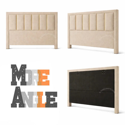 Floor Standing Upholstered Bed Headboard Only - headboard - CRUZ INTERNATIONAL - Furniture Store