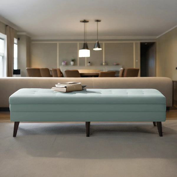 Artisan Wooden Bench with Storage - Ottoman - CRUZ INTERNATIONAL - Furniture Store
