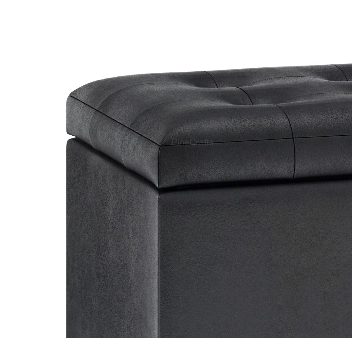 Premium Upholstered Bench Ottoman – High-Density Foam & Steel Finish
