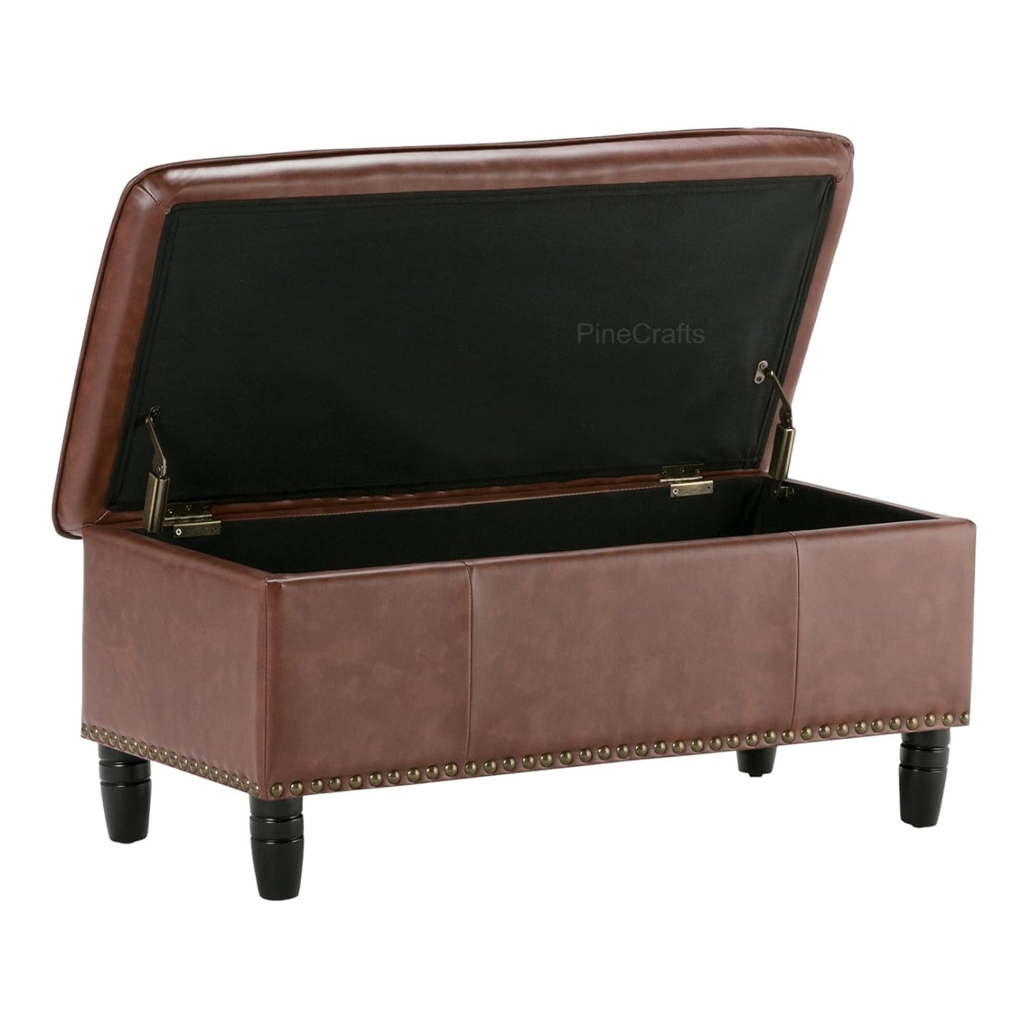 Premium Upholstered Bench Ottoman – High-Density Foam & Steel Finish