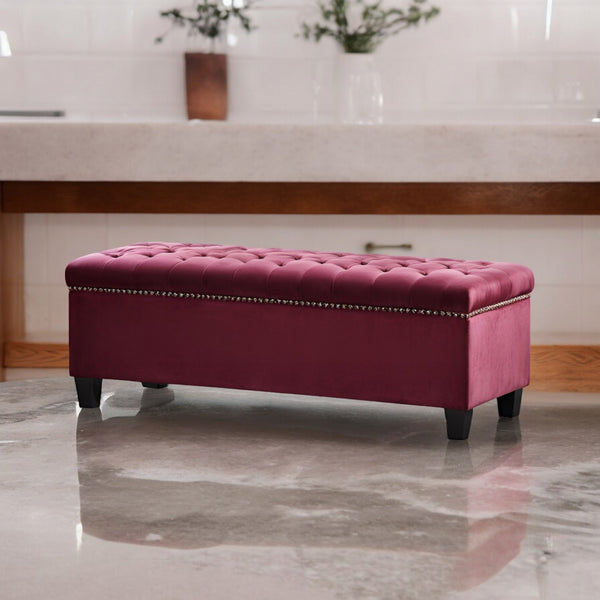 Cozy Corner Wooden Bench - Ottoman - CRUZ INTERNATIONAL - Furniture Store