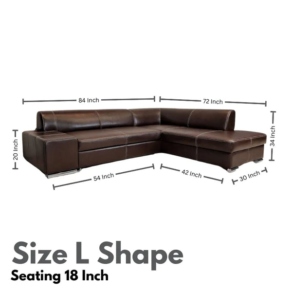 Classic and Traditional Chesterfield L Shape Sofa - Sofa - CRUZ INTERNATIONAL - Furniture Store