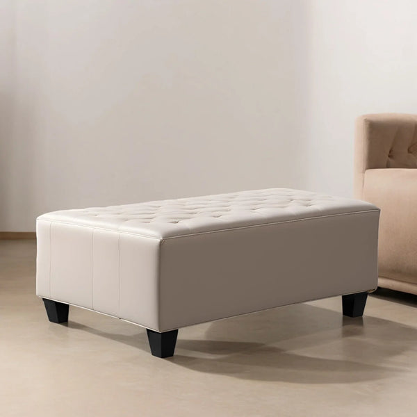 Modern Wooden Bench with Cushion - Ottoman - CRUZ INTERNATIONAL - Furniture Store