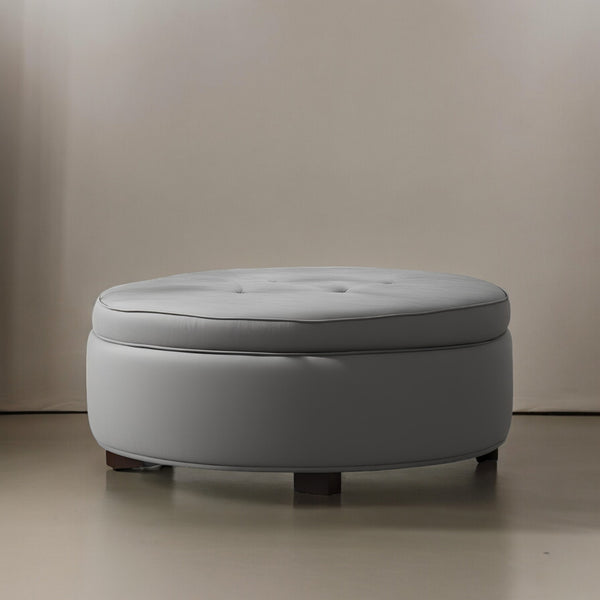 Standard Size Living Room Ottoman (Grey) - Ottoman - CRUZ INTERNATIONAL - Furniture Store