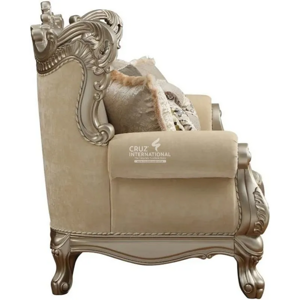 Luxury Carving Teakwood Sofa for Home(6 Seater with Table) CRUZ INTERNATIONAL