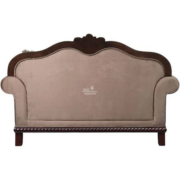Luxury Natural Carved 3 Seaters Sofa CRUZ INTERNATIONAL
