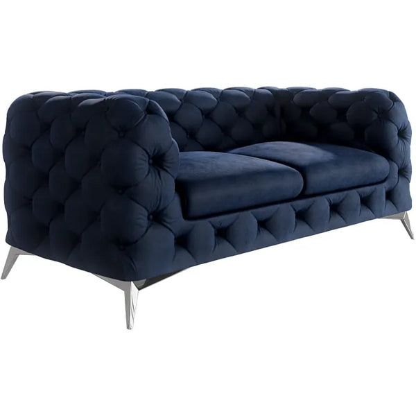 Button Tufted Chester Sofa Set: 3+2+1 - Wall Shelves - CRUZ INTERNATIONAL - Furniture Store