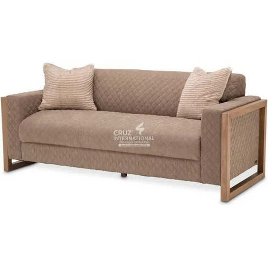 Modern Brown 3 Seaters Sofa CRUZ INTERNATIONAL