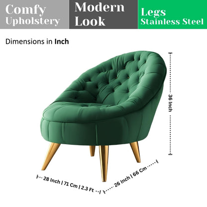 Modern Velvet Accent Chair CRUZ INTERNATIONAL – CRUZ