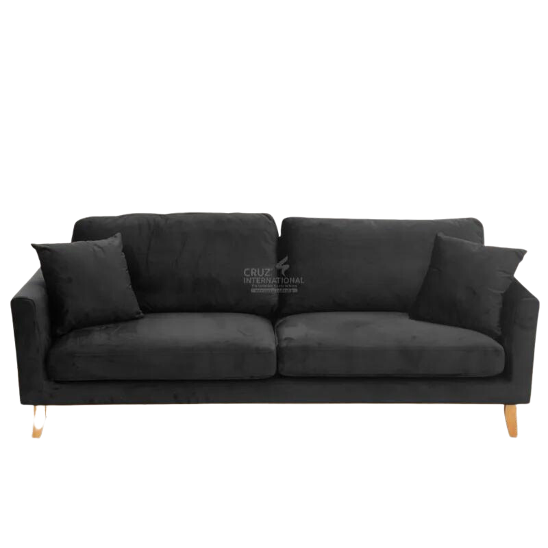 Honey Wood Sofa Set CRUZ INTERNATIONAL