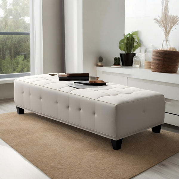 Upholstered Wooden Bench with Storage - Ottoman - CRUZ INTERNATIONAL - Furniture Store