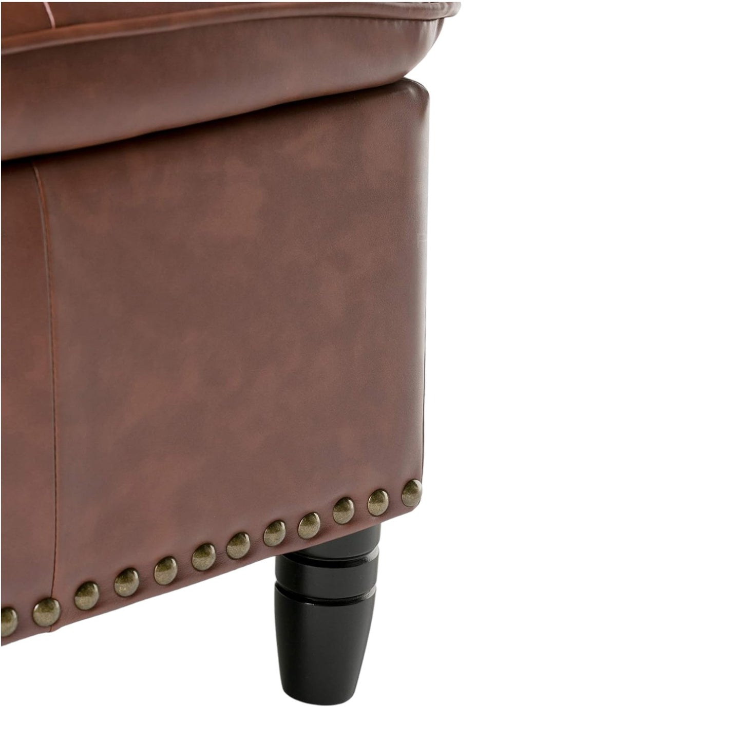 Premium Upholstered Bench Ottoman – High-Density Foam & Steel Finish