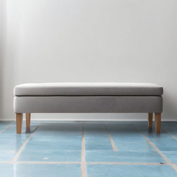 Handmade Fabric Wooden Bench - Ottoman - CRUZ INTERNATIONAL - Furniture Store