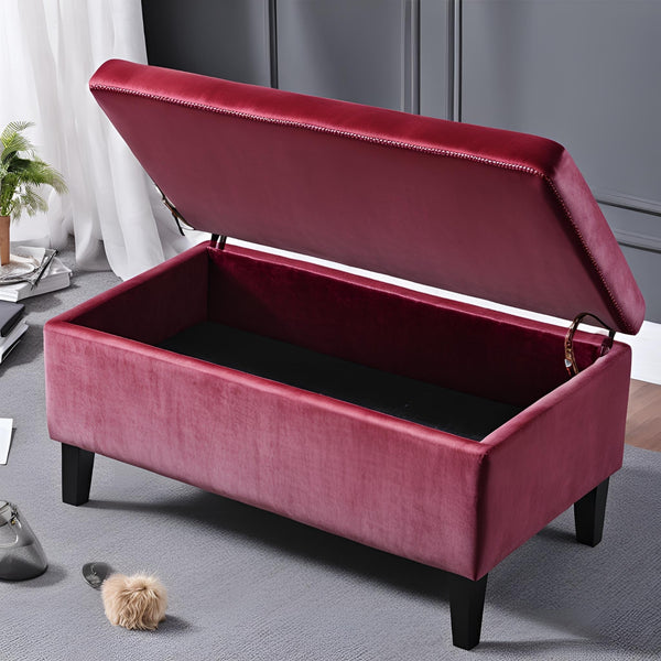Cozy Corner Wooden Bench - Ottoman - CRUZ INTERNATIONAL - Furniture Store