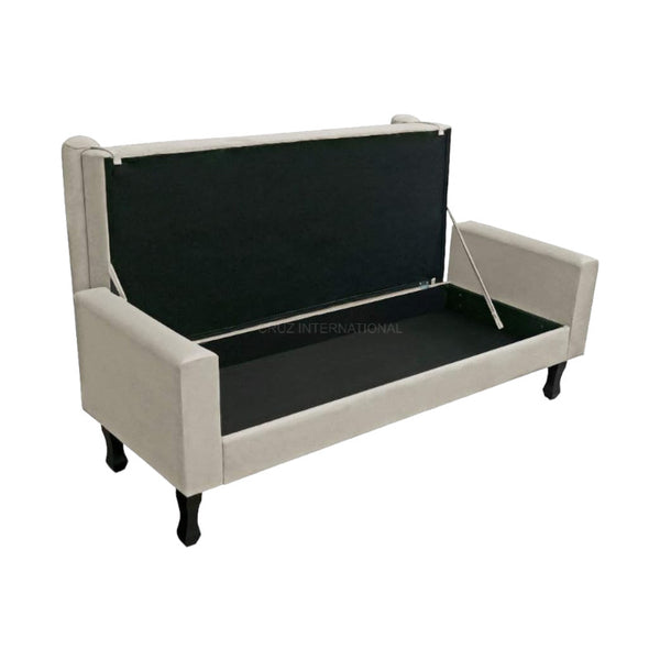 Contemporary Ottoman Bench with Ample Storage - Bench - CRUZ INTERNATIONAL - Furniture Store
