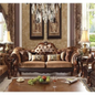 Royal Carving Brown Sofa (7 Seater with Table) CRUZ INTERNATIONAL