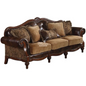 Royal Carving Brown Sofa (6 Seater with Table) CRUZ INTERNATIONAL