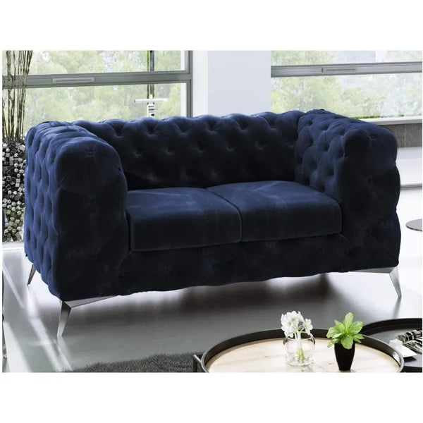 Button Tufted Chester Sofa Set: 3+2+1 - Wall Shelves - CRUZ INTERNATIONAL - Furniture Store