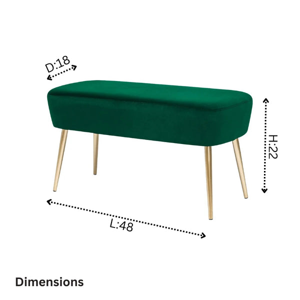 Perfect Living Room Modern Bench CRUZ INTERNATIONAL