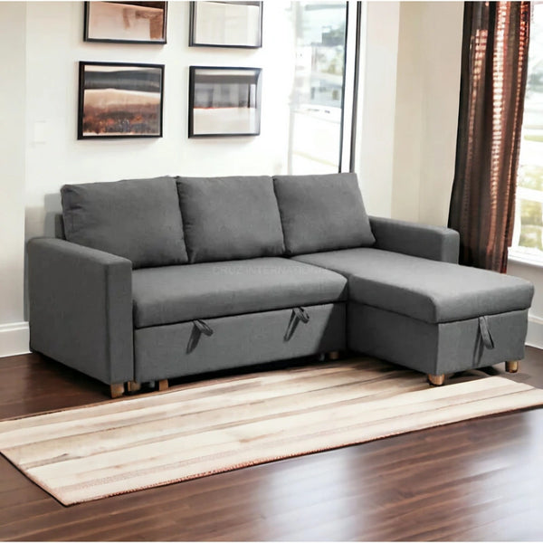 Modern Look L Shape Sofa - Table - CRUZ INTERNATIONAL - Furniture Store