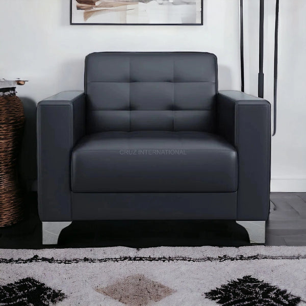 Modern Look 3 Seater Fabric Sofa Set for Home - Table - CRUZ INTERNATIONAL - Furniture Store
