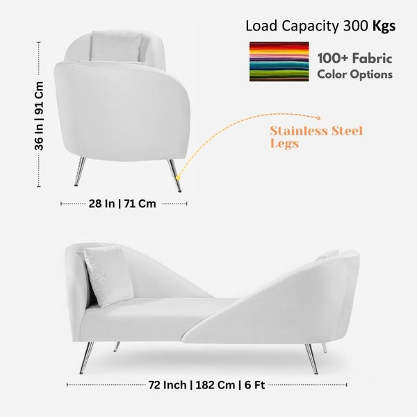 Modern Velvet Settee & Couch - Settee & Diwaan - CRUZ INTERNATIONAL - Furniture Store