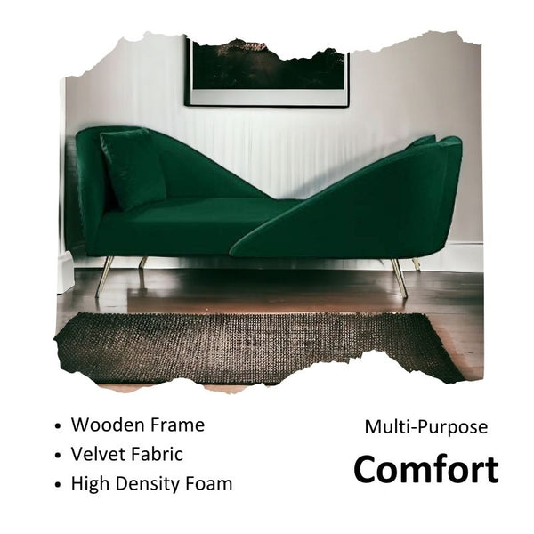 Modern Velvet Settee & Couch - Settee & Diwaan - CRUZ INTERNATIONAL - Furniture Store