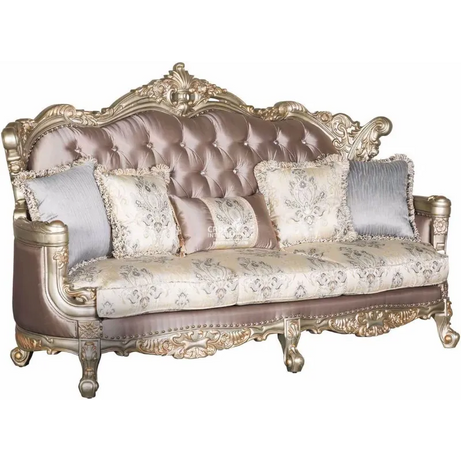 Royal Golden Carved Sofa 3 Seaters CRUZ INTERNATIONAL